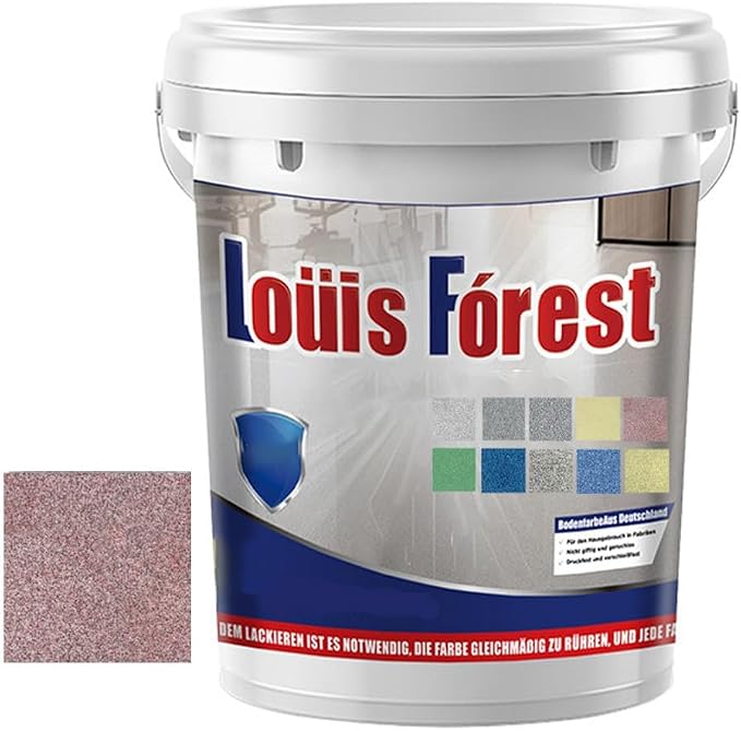Louis Forest Epoxy Floor Paint, High-Gloss Marble Effect Epoxy Floor Coating by Unknown
