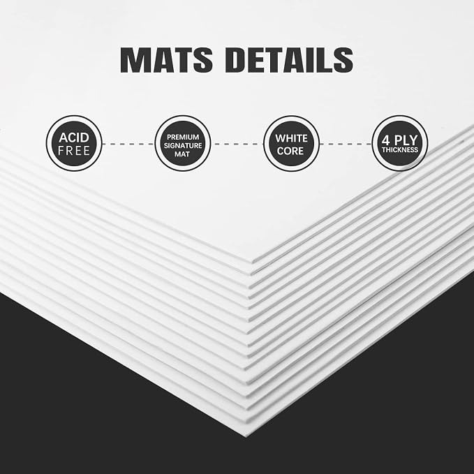 AUEAR, 15 Pack 5x7 Uncut Matte Boards - Image 3