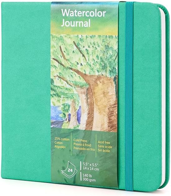 tumuarta Watercolor Journal, 140 LB, 300 GSM, Cotton Paper, Cold Press by tumuarta