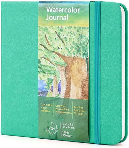 tumuarta Watercolor Journal, 140 LB, 300 GSM, Cotton Paper, Cold Press by tumuarta