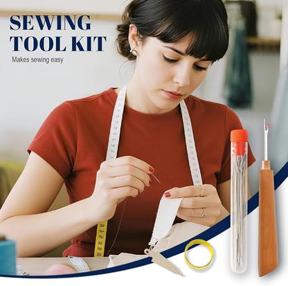 37PCS Sewing Tool Set, 2026 New Big Eye Steel Sewing Needles Kit, Stainless - Image 4
