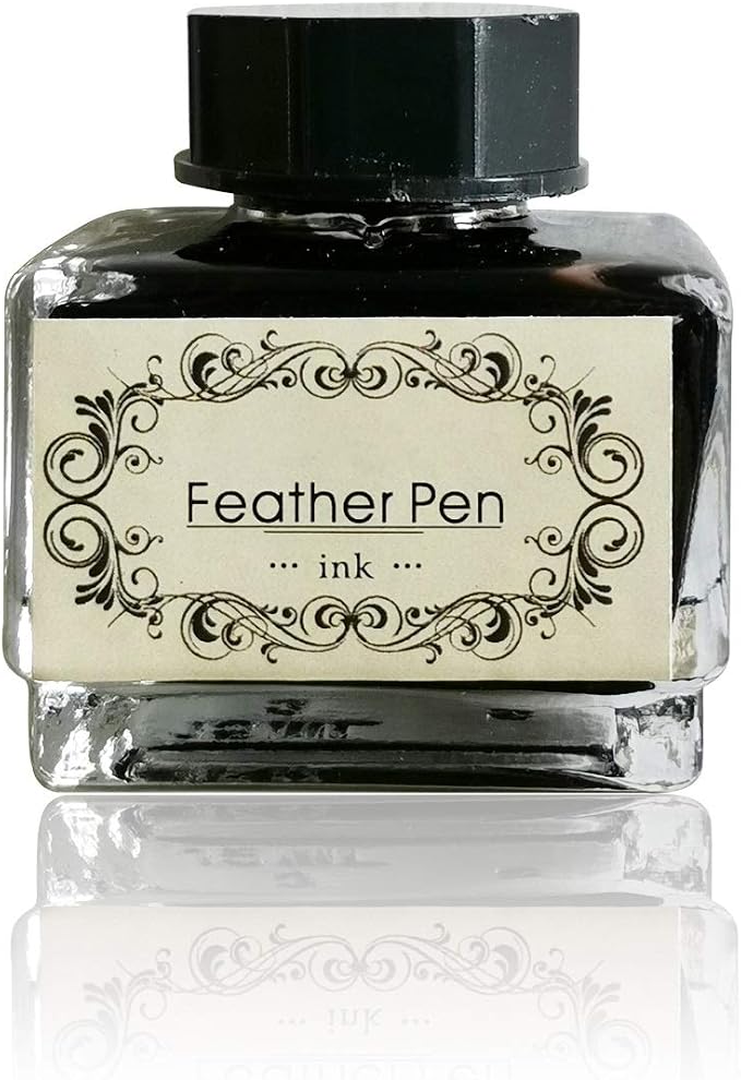 Black Calligraphy Ink No Carbon No Blocking Fountain Pen Ink Suitable by DAWEGAMA