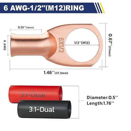 haisstronica 10pcs 6 AWG - Image 3