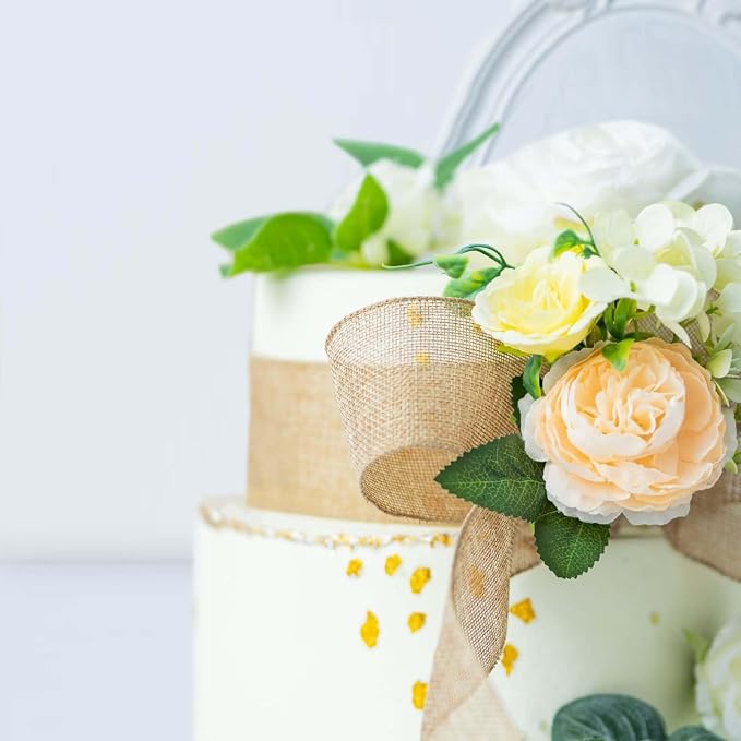 Burlap Ribbon Wired, Farmhouse Rustic Ribbon - Image 6