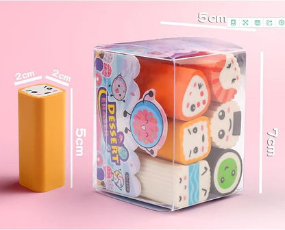 Food Erasers 12 Pack Sushi Desserts Desk Pet Erasers - Image 5