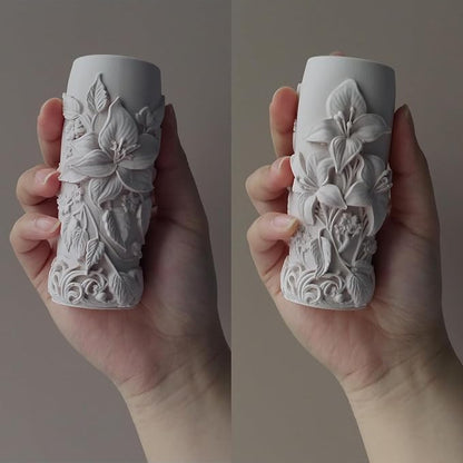 Elegant Lily Embossed Candle Molds - Image 5
