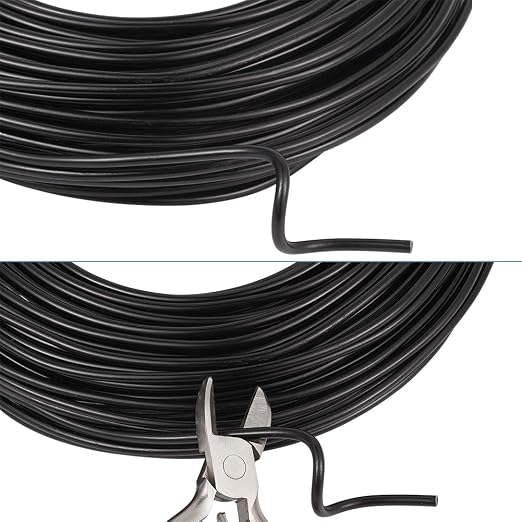 Fashewelry 114 Feet 10 Gauge Aluminum Wire Black Bendable Metal Craft Wire - Image 4