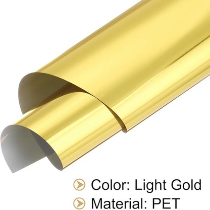 MECCANIXITY 50 Sheets Heat Reactive Foil, 20x29cm Light Gold Foil Transfer - Image 6