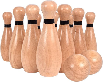 NI-ROU Outdoor Giant Lawn Bowling Games Rubber Wooden Lawn Set Fun Sports Games - Image 4