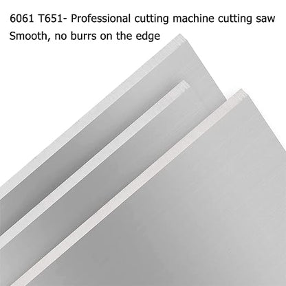 6061 T651 Aluminum Sheet Metal 8" x 8" x 1/2" Inch Flat Plain Aluminum Plate - Image 5
