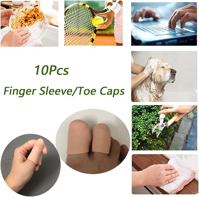 Gel Finger Protectors Finger Caps Silicone Fingertips Protection - Image 4