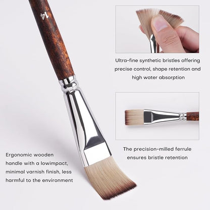 25pcs Paint Brush Set, Fuumuui Acrylic Paint Brushes, Professional Artist Series - Image 4