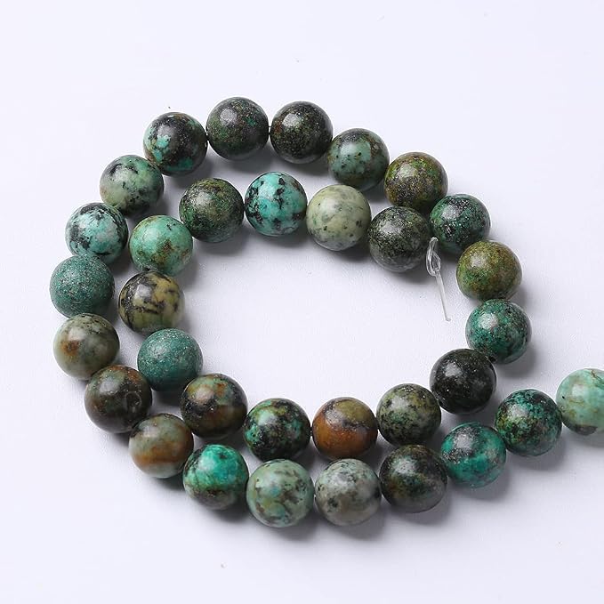 10mm 38pcs Natural African Turquoise Stone Beads - Image 7