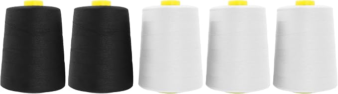 Mandala Crafts 5 Pack of Serger Threads Cones Spools by MandalaCrafts