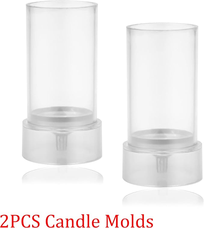 MILIVIXAY 2PCS Pillar Candle Mold -Height: 4.0inch, Diameter:2.0inch-30ft Long - Image 2