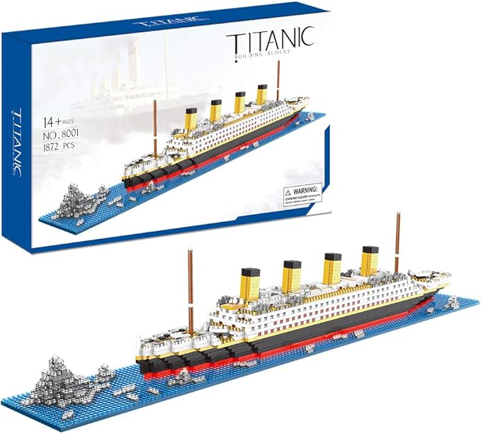 Titanic Architecture Set Micro Building Blocks Model Kit by KLMEi