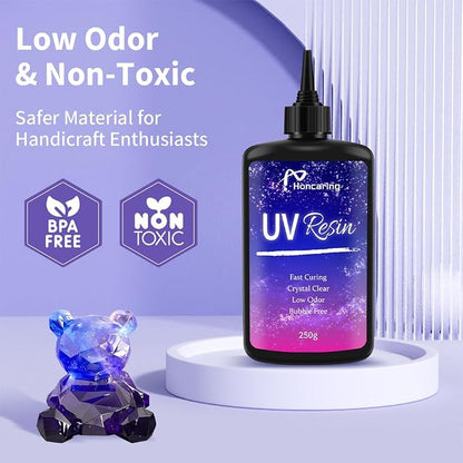 UV Resin 500g, Upgraded Formula & Crystal Clear - Image 4
