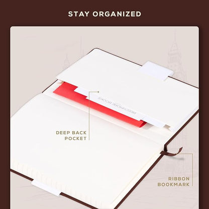 Beechmore Books A5 Sketch Book – 5.8"x8.3" Premium Vegan Leather Hardcover - Image 4