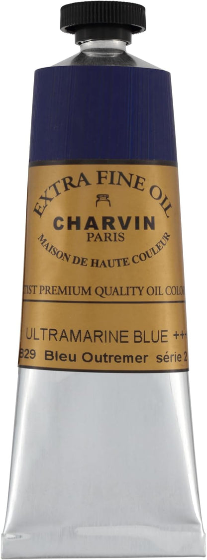 Charvin Extra Fine Oil Paint, Ultramarine Blue 60 ml - Image 2