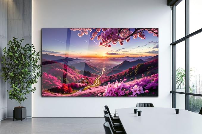 SpiritualHands Scenery Tempered Glass Wall Art Painting - Image 8