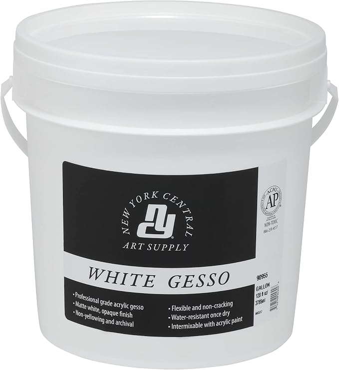 Acrylic Gesso - White Professional Grade Gesso by NewYorkCentral