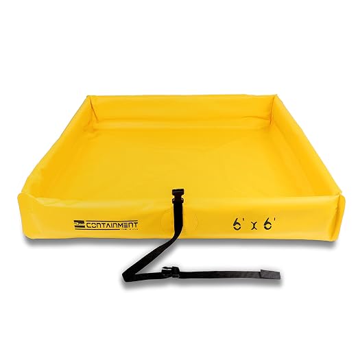 Duck Pond - 6’ x 6’ - Yellow by SecondaryContainmentBerms-MadeinUSA