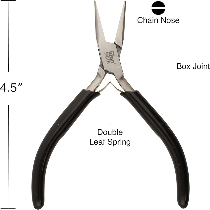 The Beadsmith Precision Series Pliers Set – 3-Piece Kit: Chain Nose, Round Nose - Image 3