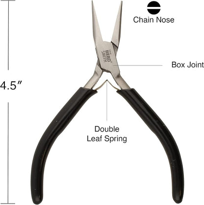 The Beadsmith Precision Series Pliers Set – 3-Piece Kit: Chain Nose, Round Nose - Image 3