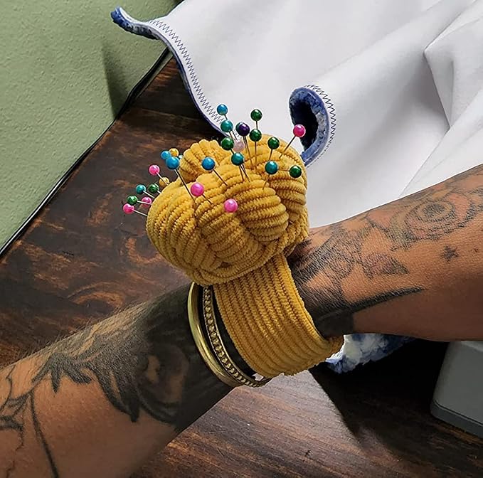 Wrist Pin Cushion Pincushions Needlework DIY Handcraft Needles Holder - Image 3