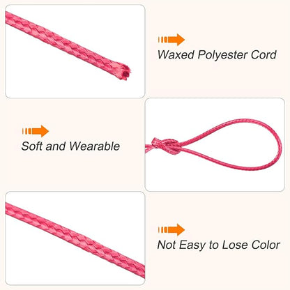 MECCANIXITY Waxed Cord 2mm Waxed Polyester Cord 11 Yard Wax String - Image 3
