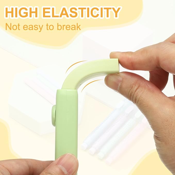 PATIKIL 4 Pack Erasers, Sliding Retractable Eraser Push Pull Cute Pencil - Image 3