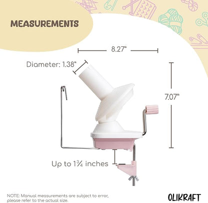 Olikraft Manual Yarn Winder | Yarn Ball Winder, Baller Crochet Spinner - Image 4