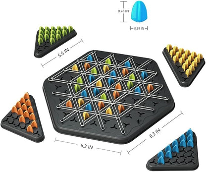Chain Triangle Chess Game, Geometric Chess Game, Board Games - Image 6