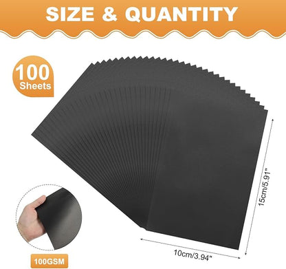 MECCANIXITY 100 Sheet Colored Vellum Paper 4" x 6", 100gsm Translucent - Image 2