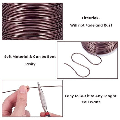 BENECREAT 15 Gauge 220FT Aluminum Wire Anodized Jewelry Craft Making Beading - Image 2