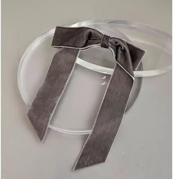 15 Yards Velvet Ribbon 1-1/2 Inch Single Face Grey Velvet Ribbon Spool Prefect - Image 5