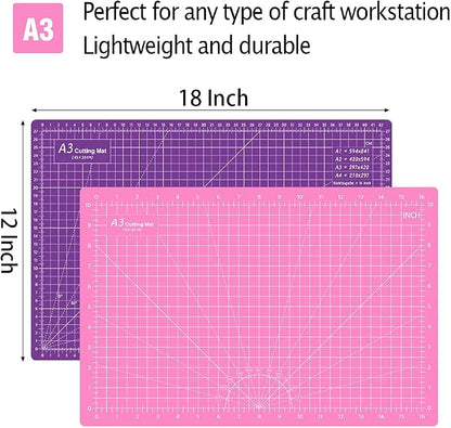 Headley Tools 18"x12" Thickened Self Healing Cutting Mat, A3 Rotary Cutting - Image 2