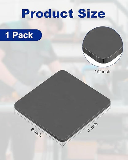 Rocaris 1 Pcs 8 x 8 x 1/2 Inch A36 Steel Plate Hot Rolled, Weldable Steel Sheet - Image 2
