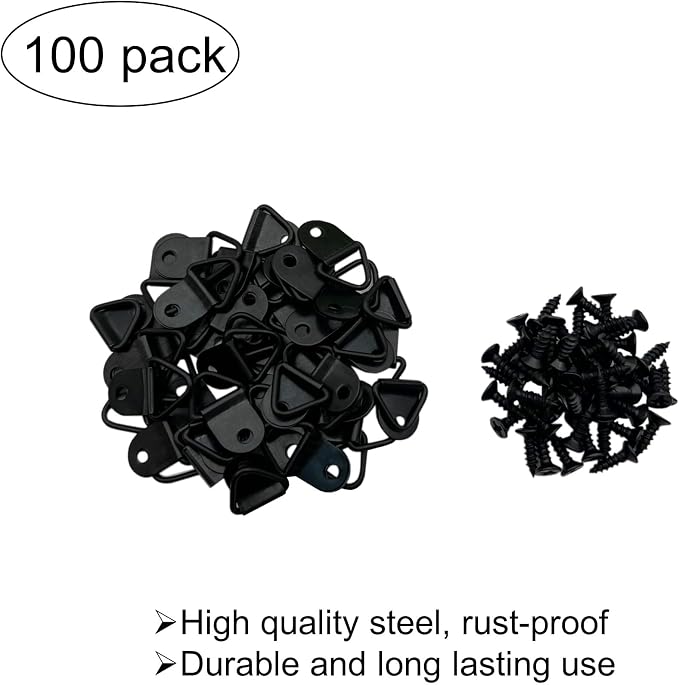 Small Triangle Ring Steel Picture Hangers - Image 2