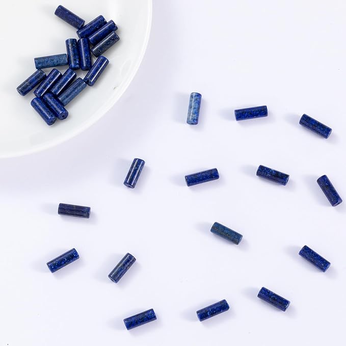 Natural Lapis Lazuli Cylinder Tube Beads 4x13mm 38cm/str Loose Semi Gemstone - Image 4