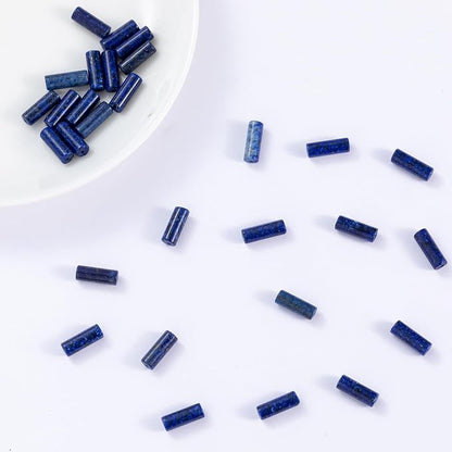 Natural Lapis Lazuli Cylinder Tube Beads 4x13mm 38cm/str Loose Semi Gemstone - Image 4