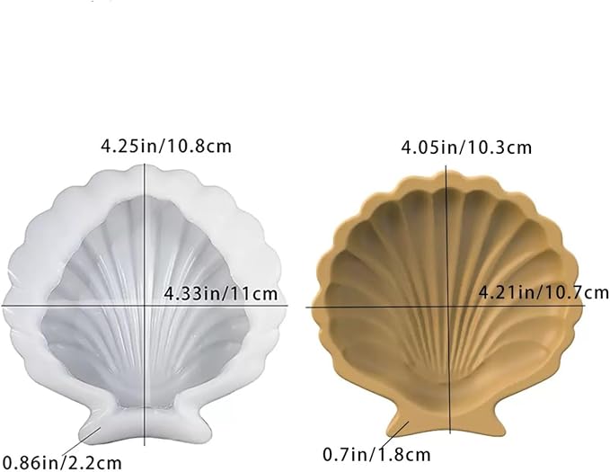 2PCS Ocean Theme Resin Molds, Seashell Silicone Epoxy Casting Mould - Image 7
