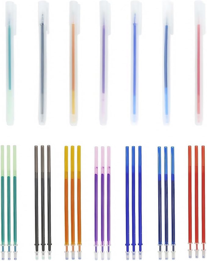 7-Color Heat Erasable Fabric Markers by Unknown