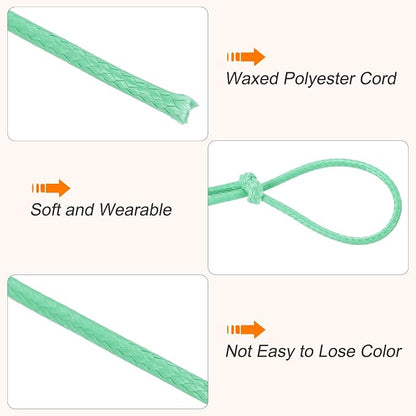 MECCANIXITY Waxed Cord 1.5mm Waxed Thread 87 Yard Wax String Leather Cord - Image 3