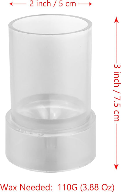 MILIVIXAY 2PCS Pillar Candle Mold -Height: 3.0inch, Diameter:2.0inch-30ft Long - Image 3