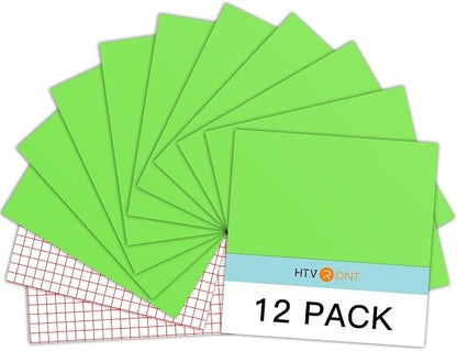 HTVRONT Green Permanent Vinyl, 12 Pack Lime Green Vinyl by HTVRONT