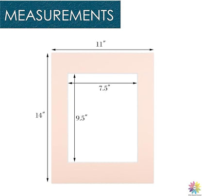 Mat Board Center, 11x14 for 8x10 Pink Color Mats - Image 2