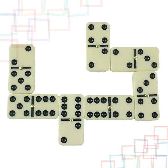 ERLLE - Dominoes Set, Premium Classic 28-Piece Double Six Domino Set - Image 8