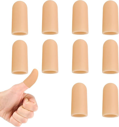 Gel Finger Cots, Silicone Finger Protectors, Finger Sleeves Tip Protectors by Unknown