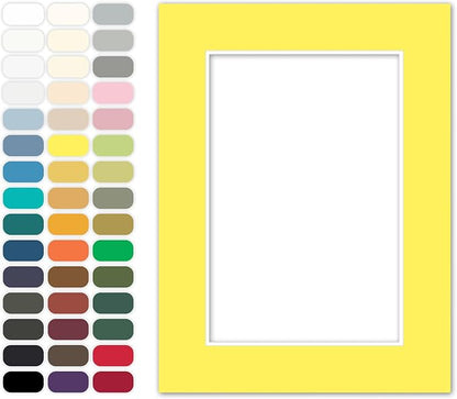 Poster Master Bright Yellow Matboard – 4-Ply Acid-Free Picture Mat Board by PosterMaster